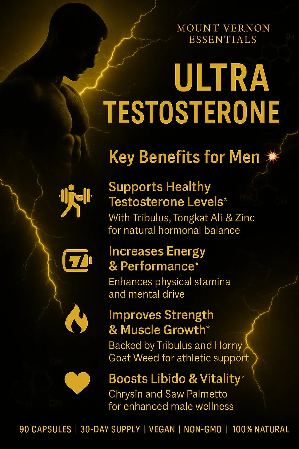 Ultra Testosterone – 90 Capsules